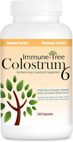 100% Pure Bovine Colostrum (Grass-Fed) | High IgG for Immune Support & Gut Health | Anti-Aging | Colostrum | 180 Capsules
