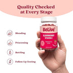 BeLive Elderberry Gummies with Zinc and Vitamin C - Immune Support Supplement with Vitamin D, A, E, B12 - Gummies for Healthy Bones & Teeth, Vegan, Keto & Non-GMO - Raspberry Flavor | 2-Pack