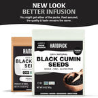 HANDPICK Black Cumin Seed (14oz) Pure Nigella Seeds - No Salt or Preservatives, Non GMO | Indian Black Whole Cumin | Gluten Free, Aromatic & Farm Fresh Kalonji | Resealable Zip Lock Pouch