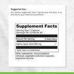 DAVINCI Labs Alpha Lipoic Acid 300 - Dietary Supplement to Support Metabolism and Healthy Collagen Levels - with 300 mg Alpha Lipoic Acid per Capsule - Gluten-Free - 60 Vegetarian Capsules