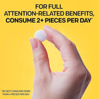 Paraxanthine Supplement 100mg - Caffeine Free Focus Supplement for Productivity & Attention Support - Clinically Tested Enfinity Paraxanthine - Jitter Free Energy Support - 30 Melon Mint Focus Bites