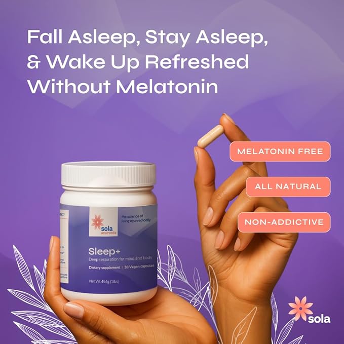 Sleep Aid Without Melatonin - Non Habit Forming Natural Sleep Support - Magnesium, L-Theanine, Apigenin - Stay Asleep and Wake Refreshed