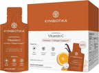 CYMBIOTIKA Liposomal Vitamin C Supplement, Immune Health, Skin Health, Healthy Aging, Enhanced Absorption, Gluten Free, Soy Free, Plant-Based, Orange Vanilla Flavor, 28 x 15 mL Liquid Packets