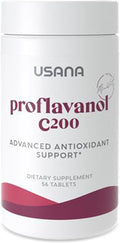 USANA Proflavanol C200 - Advanced Antioxidant with Bioflavanoids and Vitamin C for Heart Health - 56 Tablets - 28 Day Supply