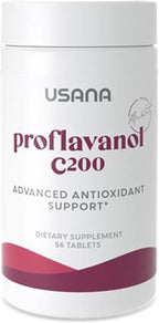 USANA Proflavanol C200 - Advanced Antioxidant with Bioflavanoids and Vitamin C for Heart Health - 56 Tablets - 28 Day Supply