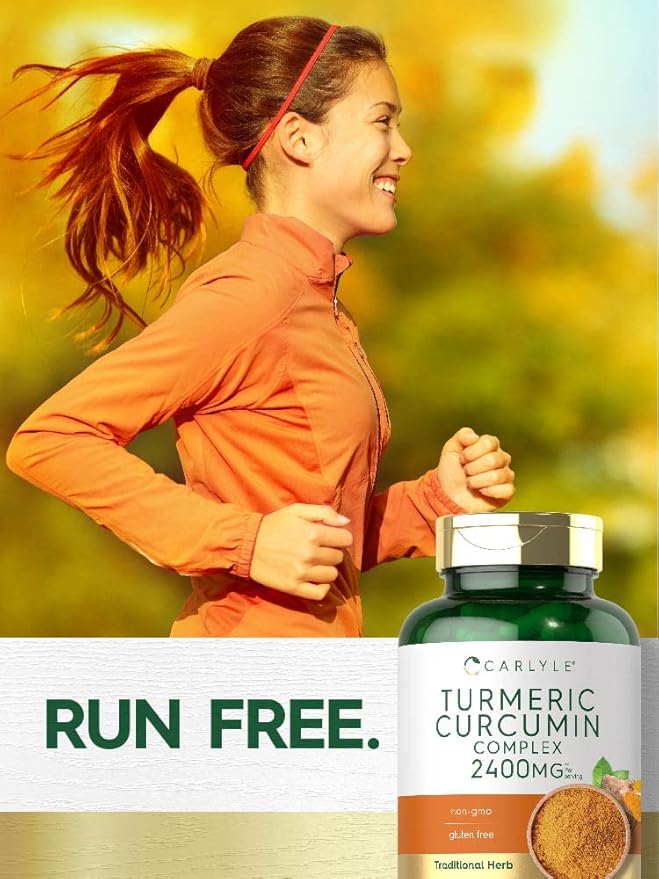 Carlyle Turmeric Curcumin Supplement | 180 Powder Capsules | Herbal Complex | Non-GMO, Gluten Free Formula