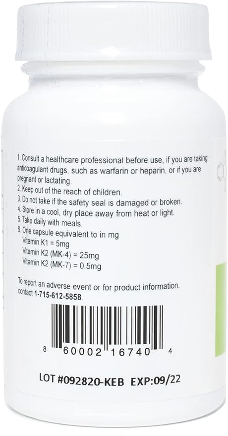 30.5 milligrams of Ks, 2 milligrams Astaxanthin