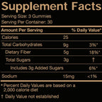 Black Girl Vitamins - Fiber Gummies - Prebiotic for Gut Health & Bloat Relief - Supports Digestion, Regularity & Microbiome Balance - Vegan, Gluten-Free, Halal (Orange & Mixed Berry, 30 Day Supply)