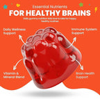 Kids Migraine Gummies – Original Triple Protocol Formula, 60 Gummies with Magnesium, Riboflavin B2 & Feverfew – Natural Brain Health Supplement for Migraine Wellness Support for Children
