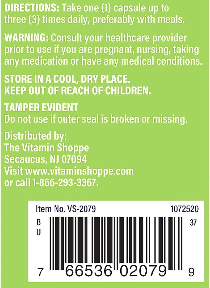 The Vitamin Shoppe Milk Thistle 70MG - Liver Health Support, Detoxification & Antioxidant Protection (100 Capsules)