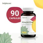 Brightcore Nutrition - Kimchi One, Kimchi Powder Capsules, Probiotics, Enzymes, & Antioxidant Supplement, Premium Gut Health Superfood for Overall Well Being, Gluten-Free, 90 Vegan Capsules
