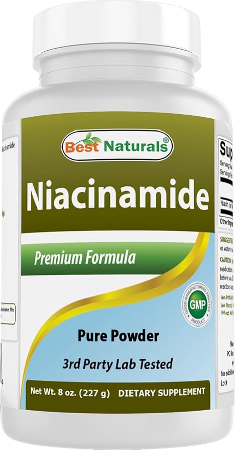 Best Naturals Niacinamide (Vitamin B3) Pure Powder 8 OZ