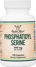 PhosphatidylSerine Supplement 300mg Per Serving, 120 Capsules (Phosphatidyl Serine Complex) by Double Wood