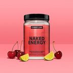 NAKED Cherry Lime Energy - Clean Pre Workout Supplement for Men and Women, NSF Certified, Vegan Friendly, No Added Sweeteners, Colors Or Flavors - 30 Servings