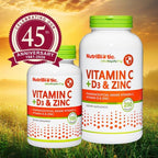 NutriBiotic – Vitamin C + Vitamin D3 & Zinc, 250 Capsules | Potent, Comprehensive Immune Support | Essential & Antioxidant Daily Supplement | Gluten & GMO Free