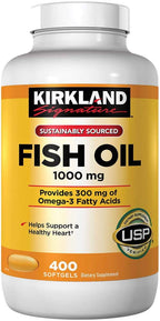 Kirkland Signature Fish Oil 1000 mg., 400 Softgels (4 Pack)