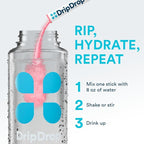 DripDrop Sugar Free Hydration Packets - Zero Classic Variety Pack - Single Serve Electrolytes Powder Drink Mix - Lemon Lime, Watermelon, Peach, Passion Fruit - Non-GMO, Gluten Free, Vegan - 16 Sticks