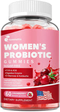 Probiotics for Women 50+, 200 Billion CFU Vaginal Probiotics Gummies with D-Mannose & Cranberry, Sugar-Free Cranberry Flavor for pH Balance, Urinary & Gut Health, 60 Count