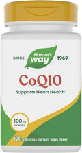 Nature's Way CoQ10 with Ubiquinone, Supports Heart Health*, Supports Cellular Energy Production*, 100 mg per Serving, 120 Softgels (Packaging May Vary)