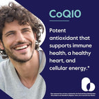 BESTVITE CoQ10 200mg (120 Vegetarian Capsules) Naturally Fermented - No Stearates - Vegan - Gluten Free - Non GMO