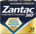 Zantac 360 Maximum Strength Tablets, 25 Count, Heartburn Prevention and Relief, 20 mg Tablets