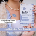 DUORI NAD+ Patch - Healthy Aging - NMNH - Resveratrol - CoQ10 - Lion's Mane - NAD+ - Vegan Daily Patch - 30 Patches (3 Pack (90 Patches))