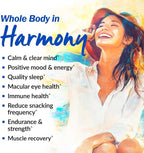 LABO Nutrition Happy Calm with KSM-66 Ashwagandha 5% Withanolides, Saffron Extract and Black Pepper Extract for Stress Relief, Energy, Quality Sleep & Relaxation, Non GMO 90 Veggie Capsules