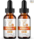 2 Packs Liposomal Vitamin C 2000mg Liquid Drop, High Absorption VC Complex Rose Hips with Echinacea, Citrus Bioflavonoids, Zinc, Vitamin D3 for Immune System & Antioxidant,4 FL Oz