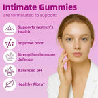 Her Juicy Feminine Probiotics Gummies with Slippery Elm, Tropical Pineapple Flavor | Supports ph Balance for Women, Digestive & Immune Health | 60 Gummies (1 Pack)