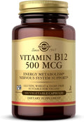 Vitamin B-12 500mcg Solgar 100 Caps