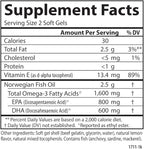 Carlson Labs Wild Caught Elite Omega-3, 1600mg, Omega 3s, Soft Gels, 90 Count
