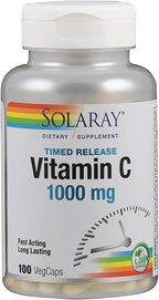 Solaray, Vitamin C 1000Mg Timed Release Capsules, 100 Count