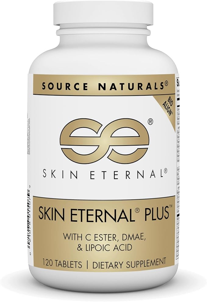 Source Naturals Skin Eternal Plus, with C Ester, DMAE, & Lipoic Acid - 120 Tablets