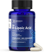 Geronova Research Bio-Enhanced R-Lipoic Acid, 600 mg Dose - 1 Month Supply - Stabilized R Alpha Lipoic Acid with Enhanced Absorption - R Lipoic Acid Supplement - 60 Capsules