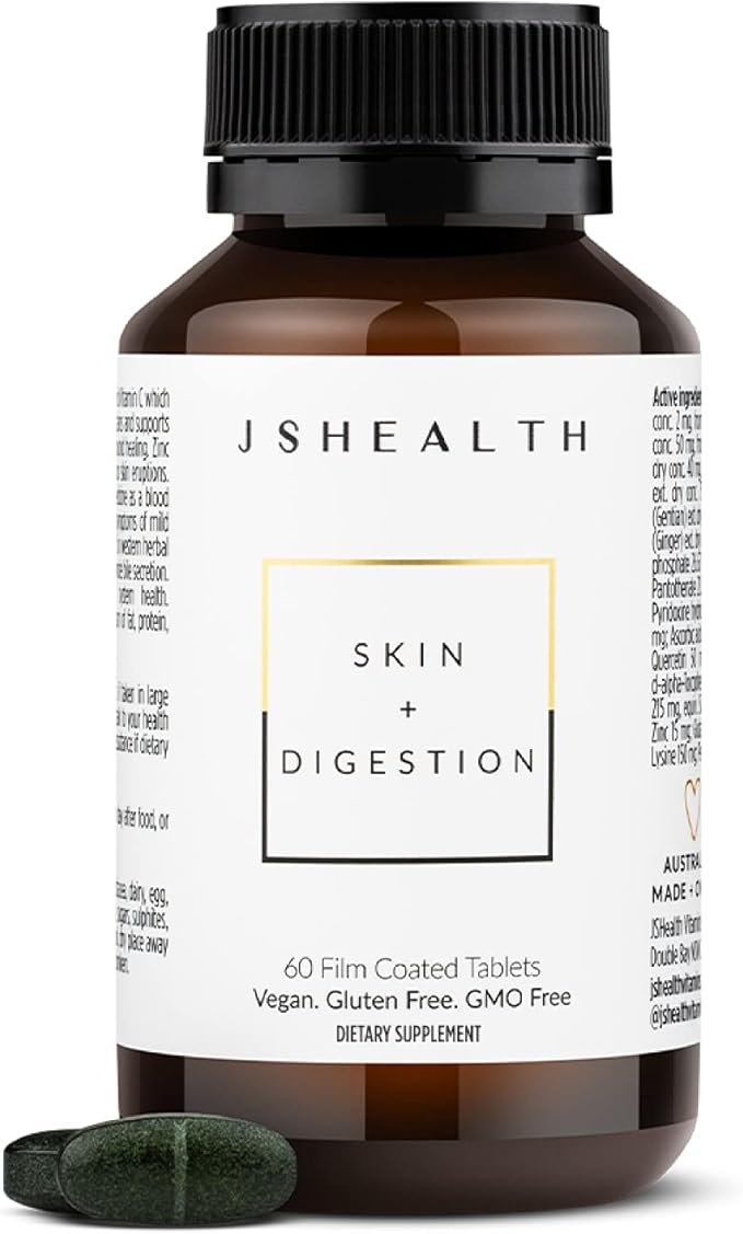 JSHealth Vitamins Signature - Hair + Energy, Detox + Debloat, and Skin + Digestion Supplements - Virtual Bundle