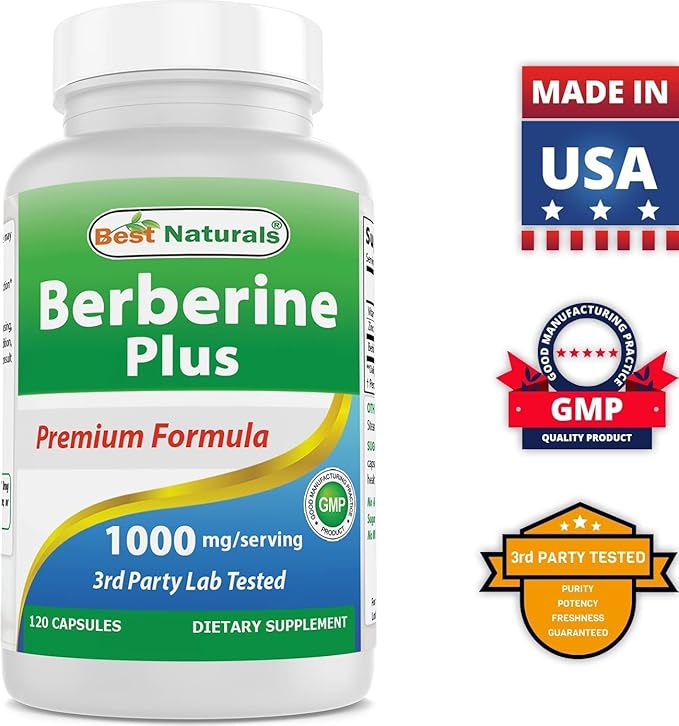 Best Naturals Berberine Plus 1000mg & Chromium Picolinate 1000mcg