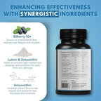 Eye Shield Supplement with Bilberry Extract, Lutein, Zeaxanthin, Astaxanthin, and Beta-Carotene - Supports Dry Eyes, Vision Health, and Night Vision, 90 Veg Capsules