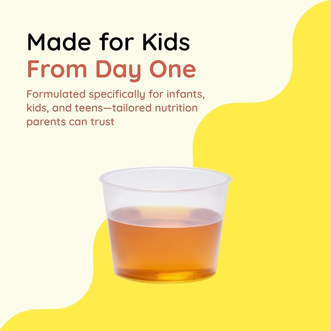 CHILDLIFE ESSENTIALS Liquid Vitamin C - Pure Vitamin C Liquid Supplement for Kids, Immune System Support, Great Taste - Natural Orange Flavor, 4 Fl Oz (Pack of 6)