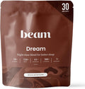 Beam Dream Sleep Powder – Sleep Aid for Adults with Melatonin, Magnesium, L-Theanine, Reishi Mushroom & Apigenin Sleep Supplement, Sleepy Cocoa Bedtime Drink Mix, Brownie Batter Flavor, 30 Servings