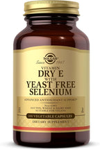 Solgar Dry Vitamin E with Yeast-Free Selenium - 100 Vegetable Capsules - Advanced Antioxidant Support - Non-GMO, Vegan, Gluten Free, Dairy Free, Kosher - 50 Servings