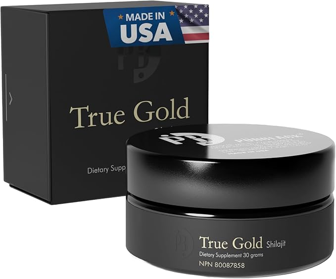 Purblack Pure Himalayan Shilajit Resin - Himalayan and Other Mountain Ranges Gold Infused Shilajit for Men & Women with Over 85+ Trace Minerals for Energy & Immunity | 60 Servings | USA Made