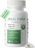 Fiber Supplement Capsules-Psyllium Husk Powder 1500mg & Slippery Elm for Digestive Health & Regularity,Effortless Bowel Movements-Natural Prebiotic Fiber,Non-GMO-Gentle Daily Fiber,Women & Men-120Caps