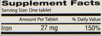 Fergon Iron Supplement, Tablets, 100 Count (Pack of 3)