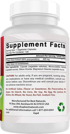 Best Naturals Grape Seed Extract 400 mg Veggie Capsule, 120 Count