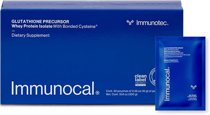 Immunocal Glutathione Precursor – Supports Natural Glutathione Production – Immune & Antioxidant Support, Cellular Health – Sugar-Free, Lactose-Free – 30 Servings