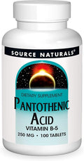 Source Naturals Pantothenic Acid 250 mg Vitamin B-5 Dietary Supplement - 100 Tablets