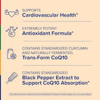 Stop Aging Now - Curcumin CoQ10 Complex - with Turmeric Root Extract - Antioxidant & Cardiovascular Support - 60 Softgels