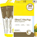 DONGKOOK Vita Pop 2,000mg Korean Vitamin C Powder Sugar Free Vitamin D & Biotin Powder Sticks, Lemon Drink Mix, Vitamin C Supplements Immune Support & Bioavailibity for Healthy Skin Non-GMO 30 Packets