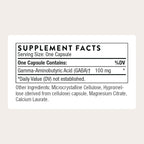 THORNE - PharmaGABA-100 - GABA Supplement - 100 mg Natural Source Gamma-Aminobutyric Acid - Support a Calm State of Mind and Restful Sleep* - 60 Capsules