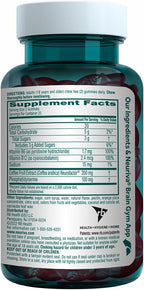 NEURIVA Plus Brain Supplement for Memory, Focus & Concentration + Cognitive Function with Nootropics Phosphatidylserine and Neurofactor, VIT B6 & B12, Strawberry Flavor, 50 Gummies (3 Pack)